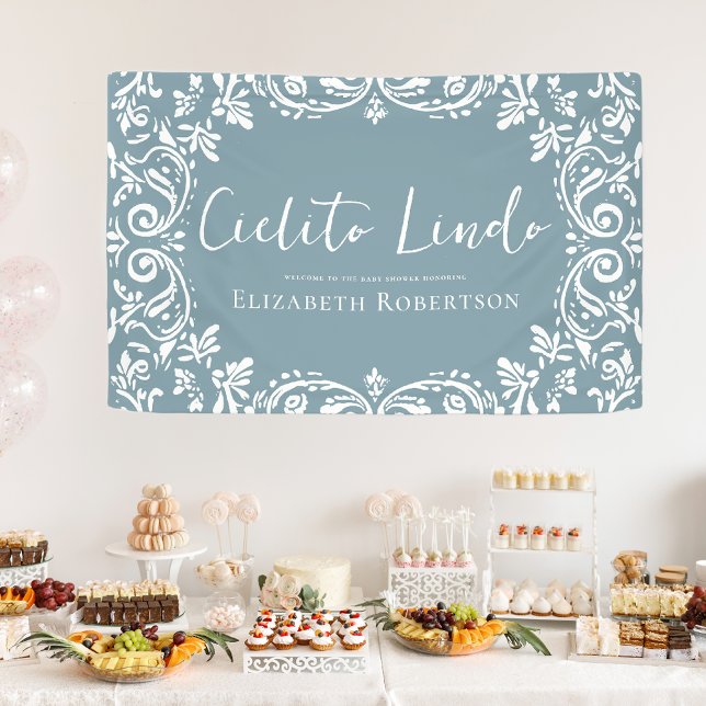 Cielito Lindo Mexican Papel Picado Talavera Banner (Von Creator hochgeladen)