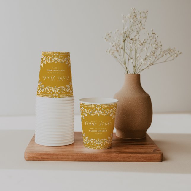 Cielito Lindo Mexican Papel Picado Talavera Pappbecher (Von Creator hochgeladen)