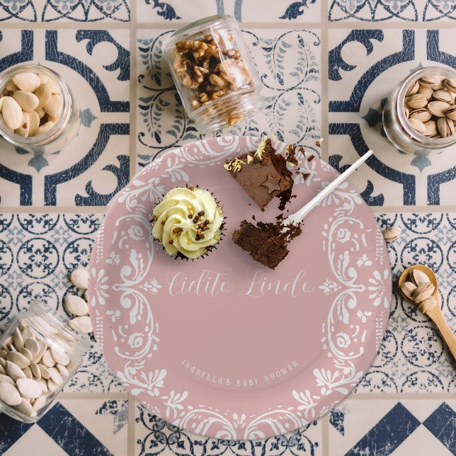 Cielito Lindo Mexican Papel Picado Talavera Pappteller (Von Creator hochgeladen)