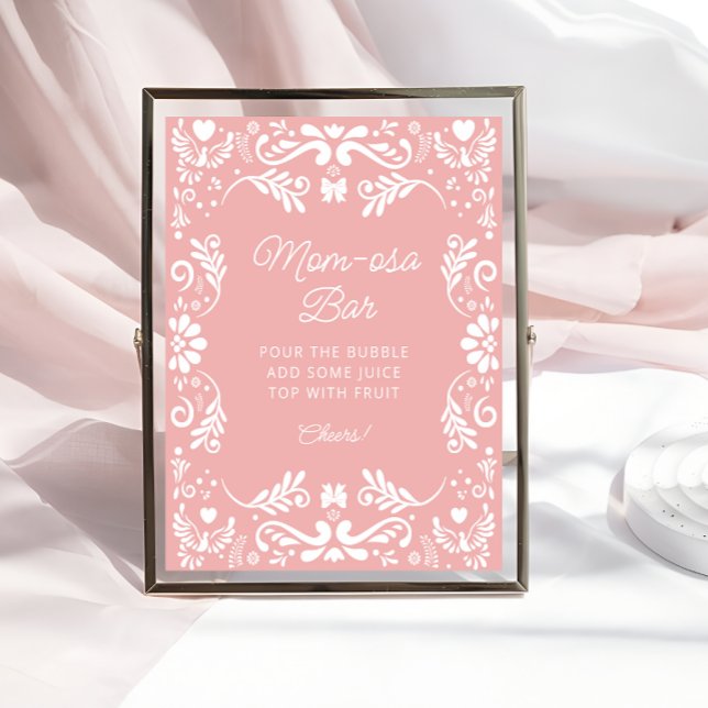 Cielito Lindo Mexican Pink Baby Shower Mama-osa Ba Poster (Von Creator hochgeladen)