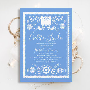 Cielito Lindo Mexikanische Papel Picado Babyparty- Einladung