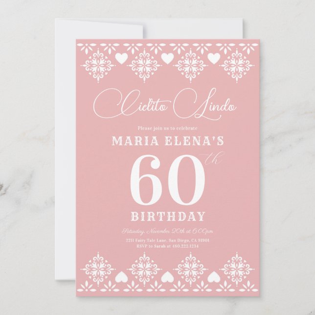 Cielito Lindo Milestone Einladung zur Geburtstagsp (Vorderseite)