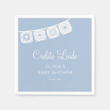 Cielito Lindo Papel Picado Blue Baby Dusche