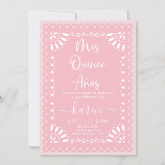 Cielito Lindo Papel Picado Quinceanera Einladung