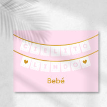 Cielito Lindo Pink Baby Glückwunschkarte