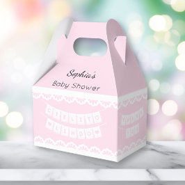 Cielito Lindo Pink Babydusche Geschenkschachtel