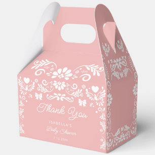 Cielito Lindo Pink Babydusche Geschenkschachtel