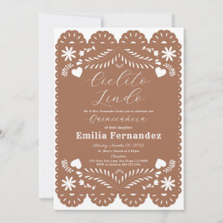 Cielito Lindo Quinceanera Einladung zum Geburtstag