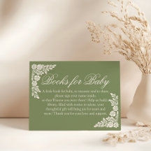 Cielito Lindo Salbei Babydusche Reservierungskarte