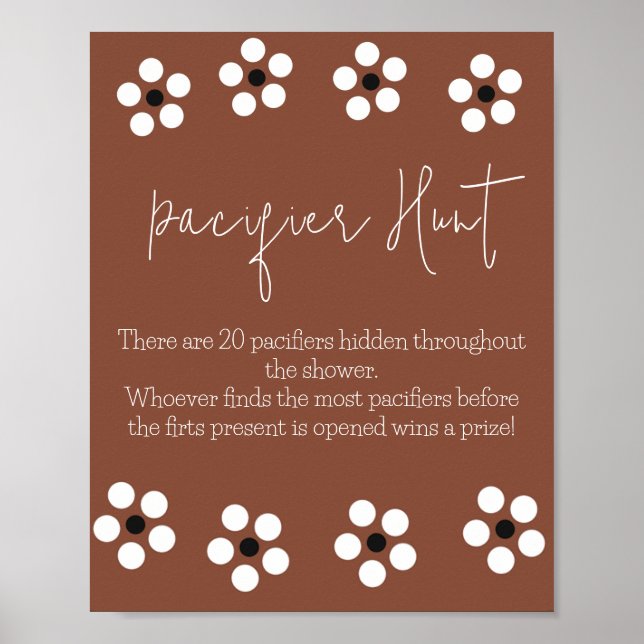 Cielito Lindo Talavera Mexican Baby Shower Game Poster (Vorne)