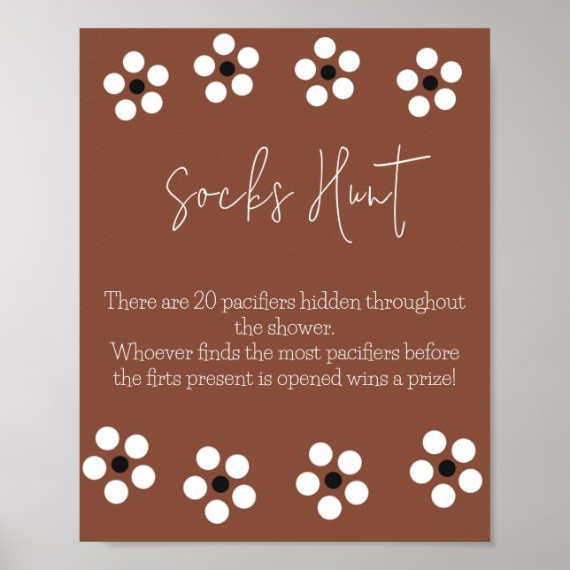 Cielito Lindo Talavera Mexican Baby Shower Game Poster (Vorne)