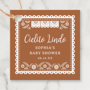 Cielito Lindo Talavera Mexican Baby Shower Geschenkanhänger
