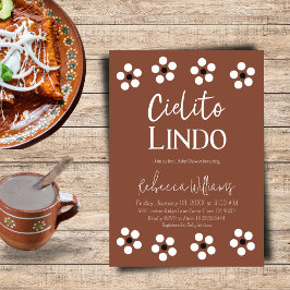 Cielito Lindo Talavera Mexican Baby Shower Party Einladung