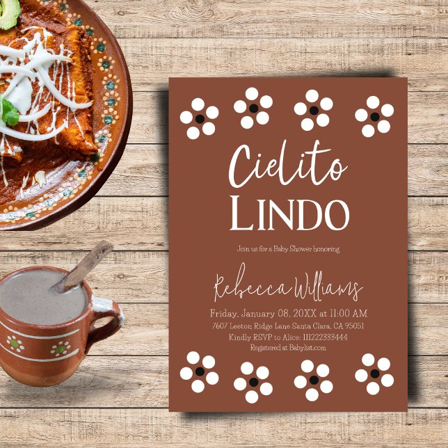 Cielito Lindo Talavera Mexican Baby Shower Party Einladung (Von Creator hochgeladen)