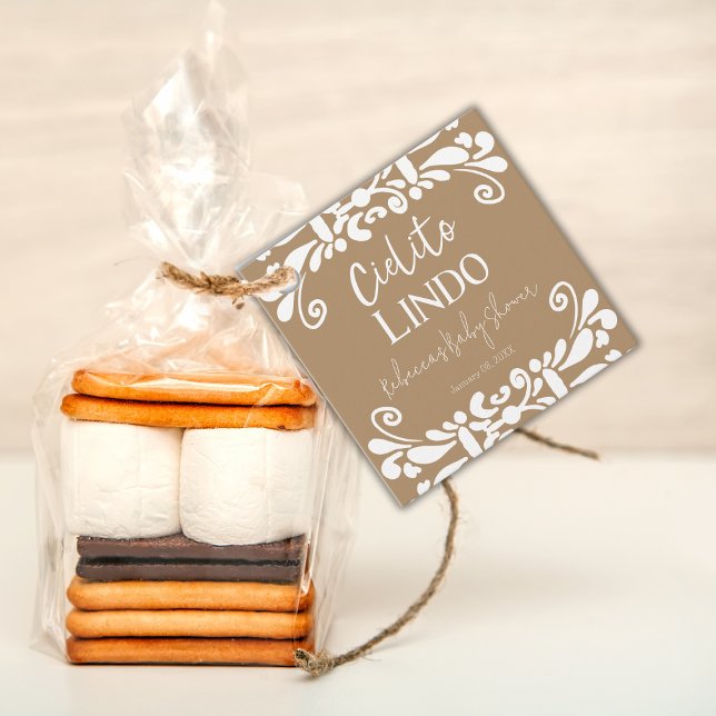 Cielito Lindo Talavera Mexican Fiesta Baby Shower Geschenkanhänger (Von Creator hochgeladen)