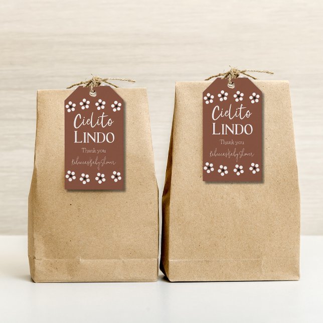 Cielito Lindo Talavera Mexican Fiesta Baby Shower Geschenkanhänger (Von Creator hochgeladen)