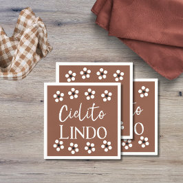 Cielito Lindo Talavera Mexican Fiesta Baby Shower Serviette