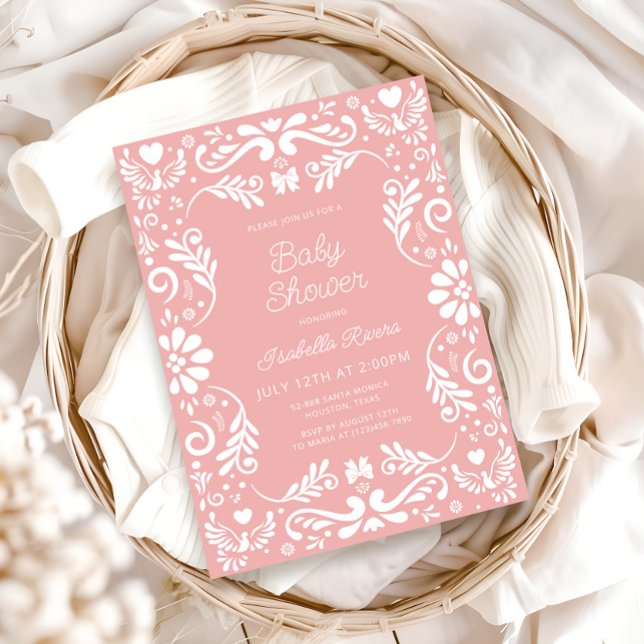 Cielito Lindo Talavera Mexican Girl Baby Shower  Einladung (Von Creator hochgeladen)