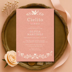Cielito Lindo Talavera Terrakotta-Baby-Party Einladung