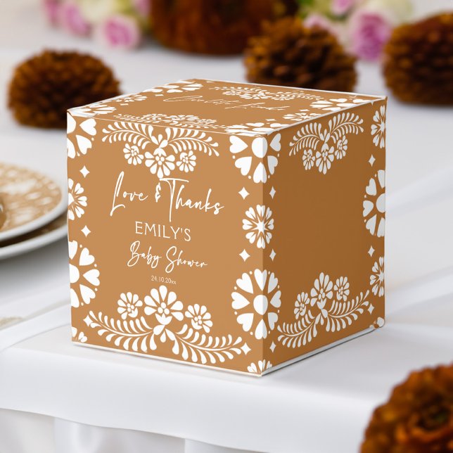 Cielito lindo Terracotta Babydusche bevorzugt Geschenkschachtel (Cielito lindo terracotta Mexican fiesta baby shower favors personalized candy favor boxes)