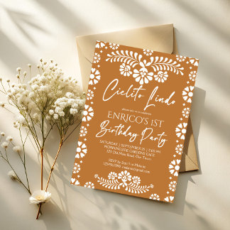 Cielito lindo terracotta Mexiko Geburtstagsparty Einladung