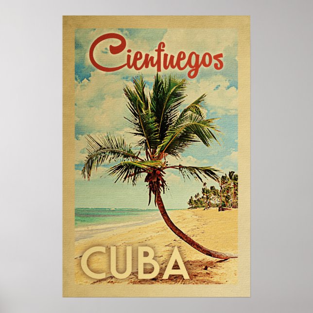 Cienfuegos Palm Tree Wandern Poster (Vorne)