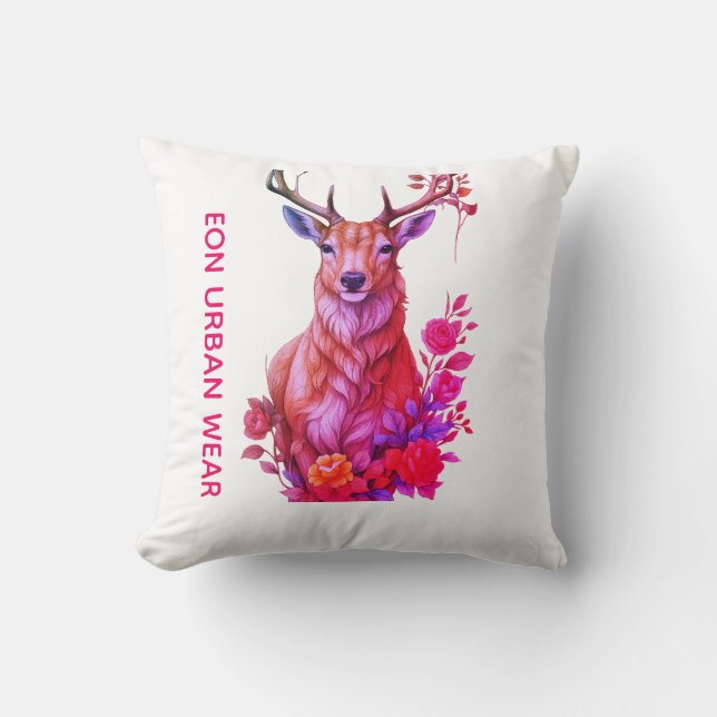 CIERVO ENTRE FLORES KISSEN (Vorderseite)