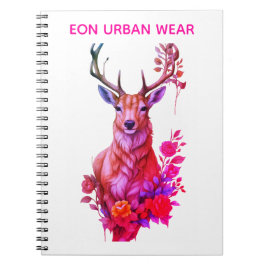 CIERVO ENTRE FLORES NOTIZBLOCK