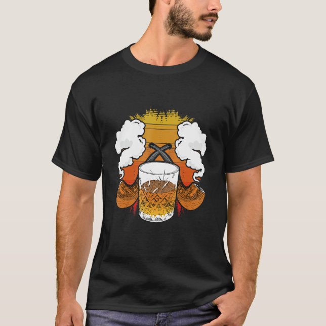 Cigar And Whiskey T-Shirt (Vorderseite)