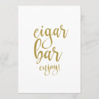 Cigar Bar Gold Glitzer Erschwingliches Hochzeitsze