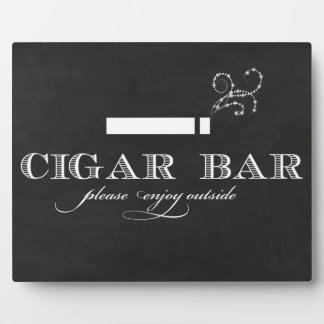 Cigar Bar Sign Table Easel Fotoplatte