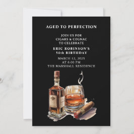 Cigar Birthday Party Einladung