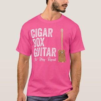 Cigar Box Gitarrenbauer Gitarre Player Crafting Gr T-Shirt