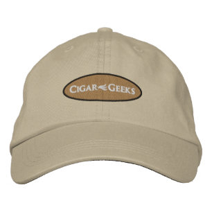Cigar Geeks bestickte Hülle mit ovalem Logo Baseballkappe