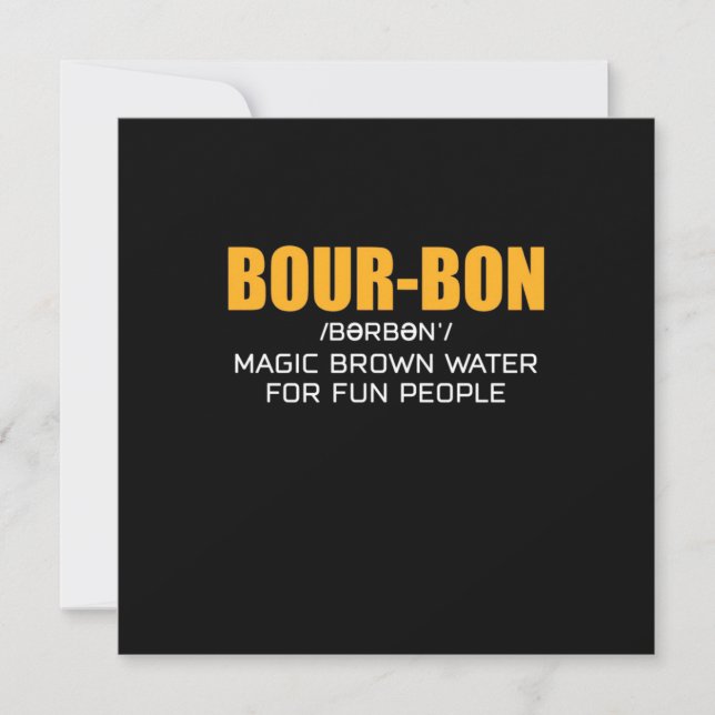 Cigar Lover | Bourbon Magic Brown Einladung (Vorderseite)