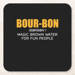 Cigar Lover   Bourbon Magic Brown Rechteckiger Pappuntersetzer