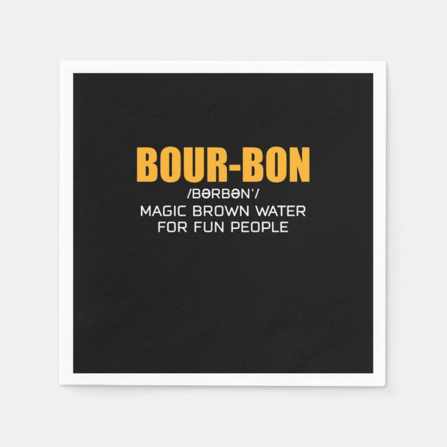 Cigar Lover | Bourbon Magic Brown Serviette (Vorderseite)