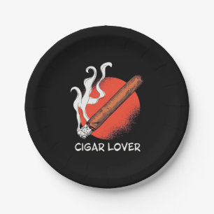 Cigar Lover Pappteller