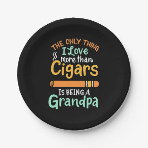 Cigar Lover This Grandpa   Loves Cigars Pappteller