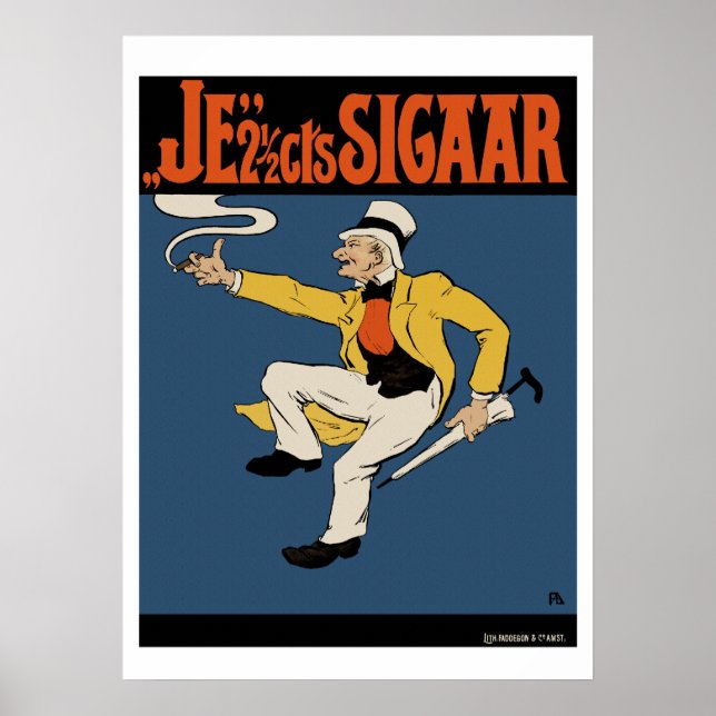Cigar Poster/Print: Das 2 1/2 Cent Cigar Poster (Vorne)