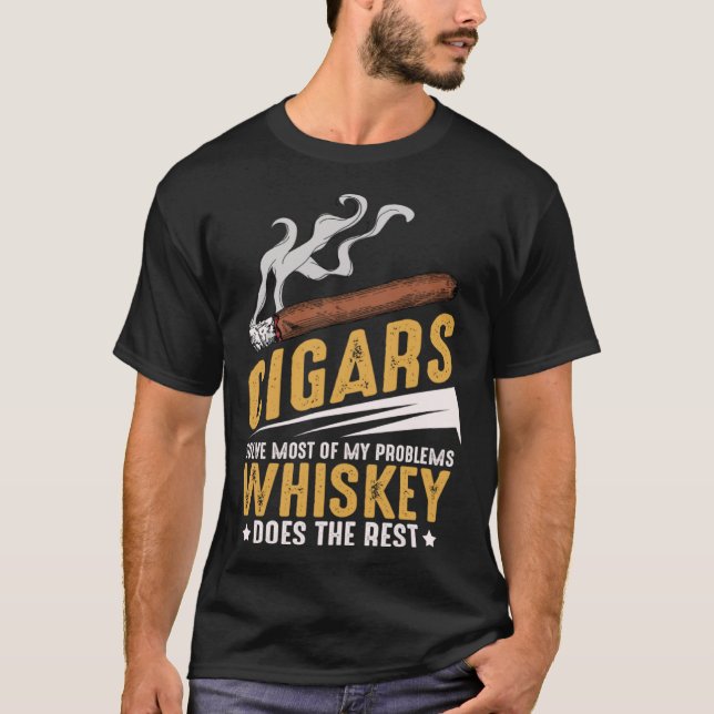 Cigar-Raucherquoten T-Shirt (Vorderseite)