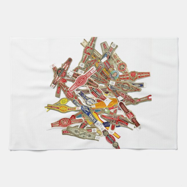 Cigar Ring Wrappers Küchentuch (Horizontal)