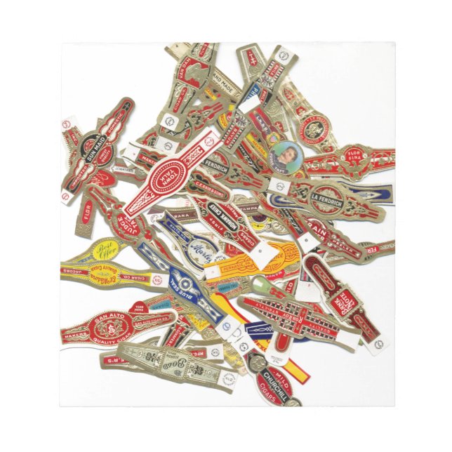 Cigar Ring Wrappers Notizblock (Vorderseite)