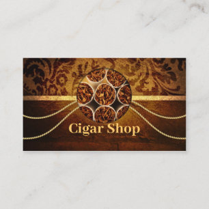 Cigar Shop Vintage Visitenkarte