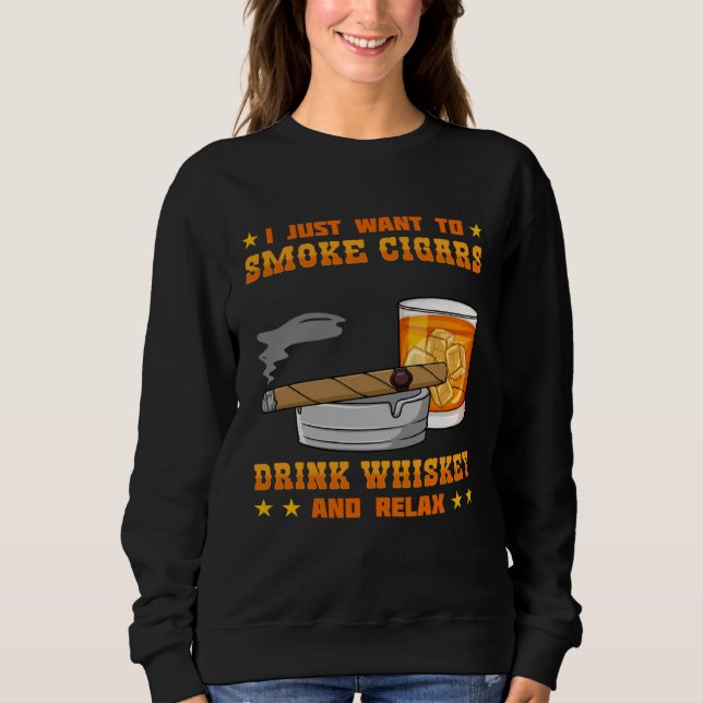 Cigar Smoker Smoking Quotes   3 Sweatshirt (Vorderseite)