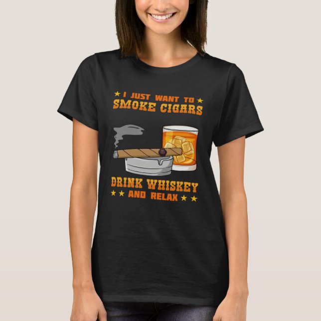 Cigar Smoker Smoking Quotes   3 T-Shirt (Vorderseite)