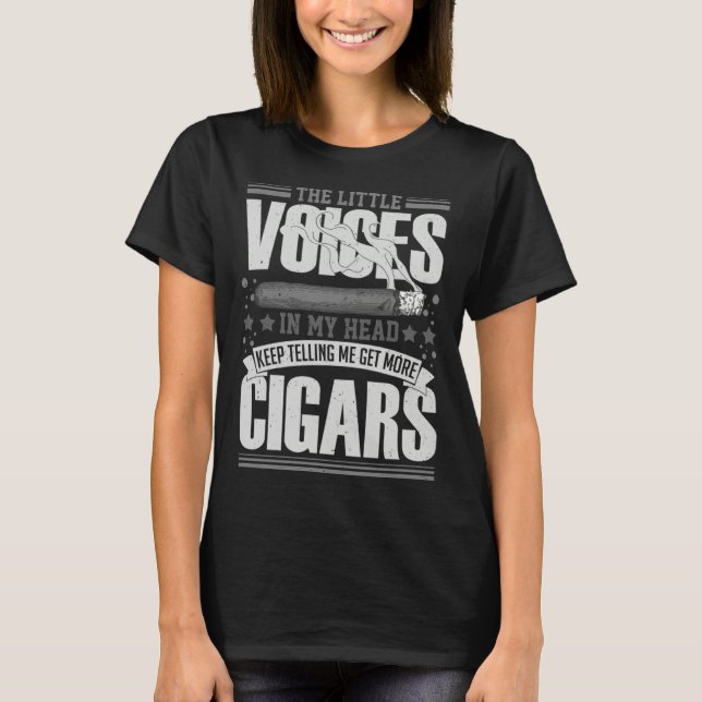 Cigar Smoker Smoking Quotes T-Shirt (Vorderseite)