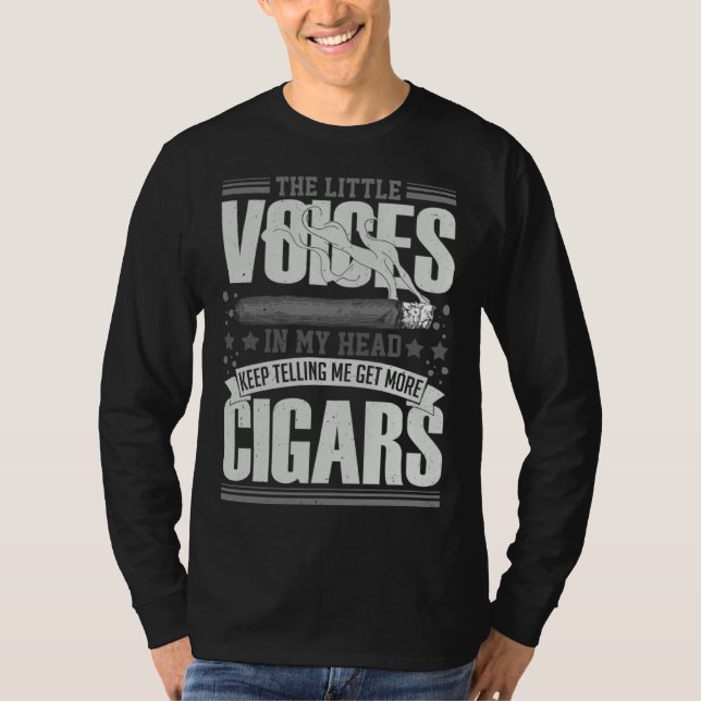 Cigar Smoker Smoking Quotes T-Shirt (Vorderseite)
