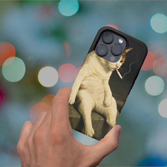 Cigarette Kitten Funny Smoking Cat Gen Z Meme Case-Mate iPhone Hülle (Von Creator hochgeladen)