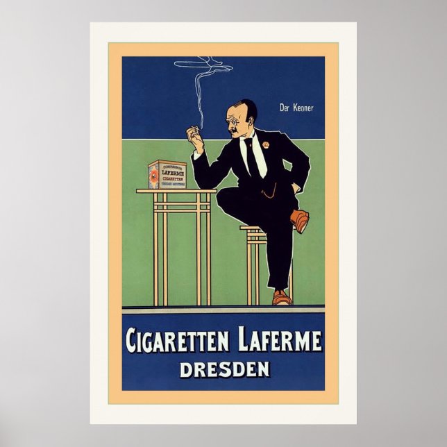 Cigaretten Laferme Dresden ~ Vintag Poster (Vorne)